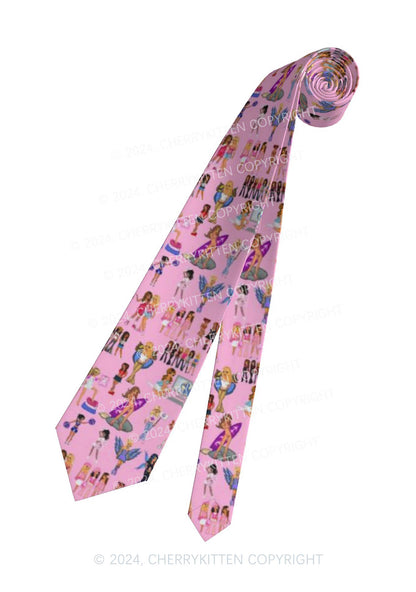 Pink Fairy Girls Y2K Necktie Cherrykitten