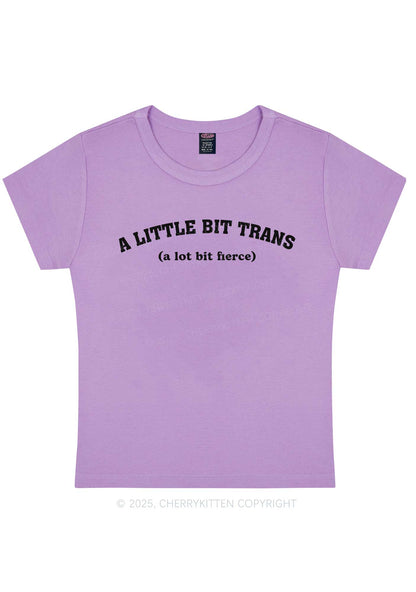 A Little Bit Trans Y2K Baby Tee Cherrykitten