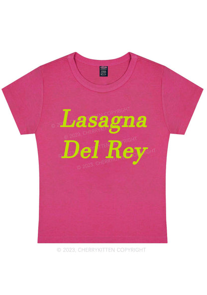 Lasagna Del Rey Y2K Baby Tee Cherrykitten