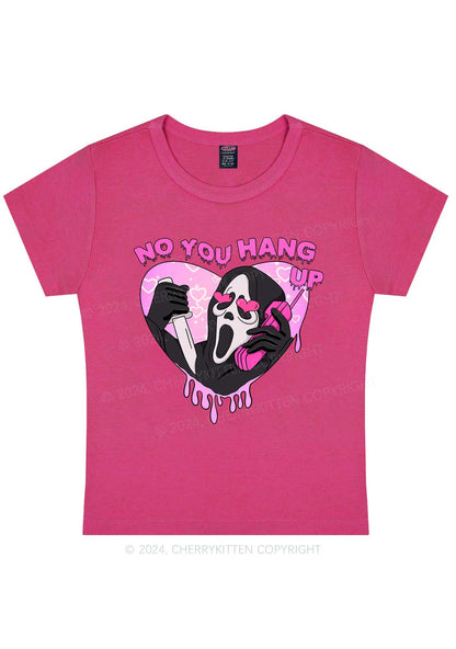 No You Hang Up Y2K Valentine's Day Baby Tee Cherrykitten