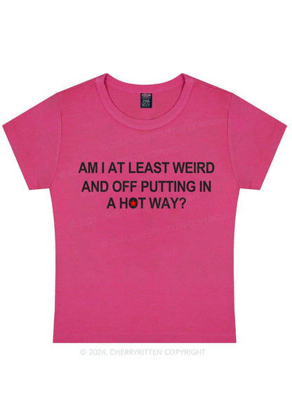 Am I Weird Y2K Baby Tee Cherrykitten