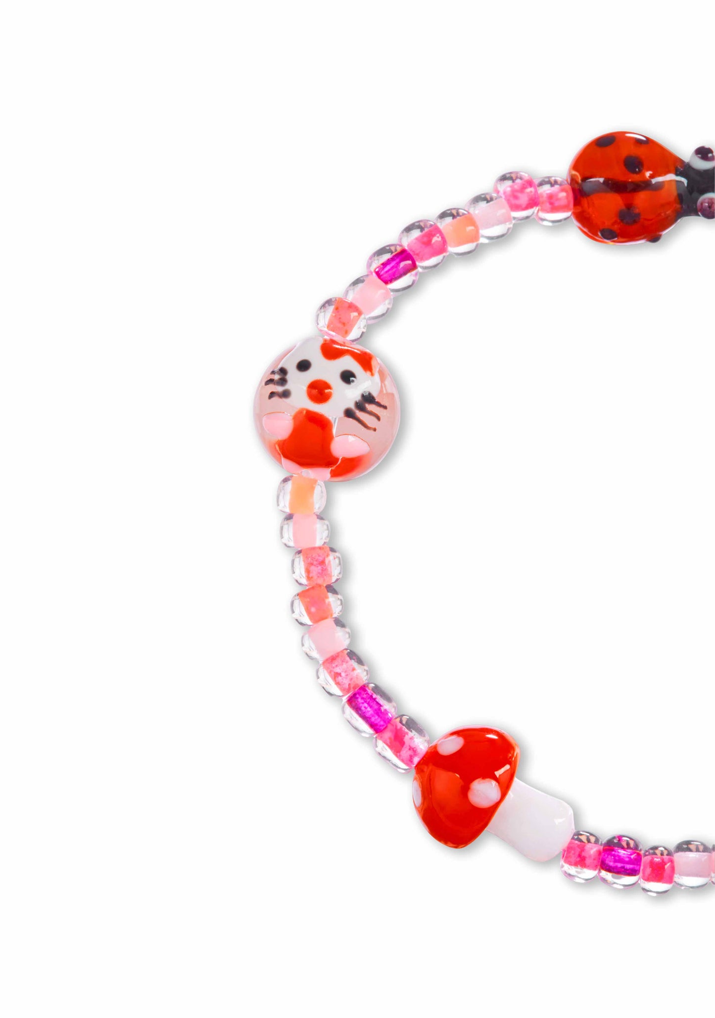 Mushroom Ladybug Y2K Bracelet Cherrykitten