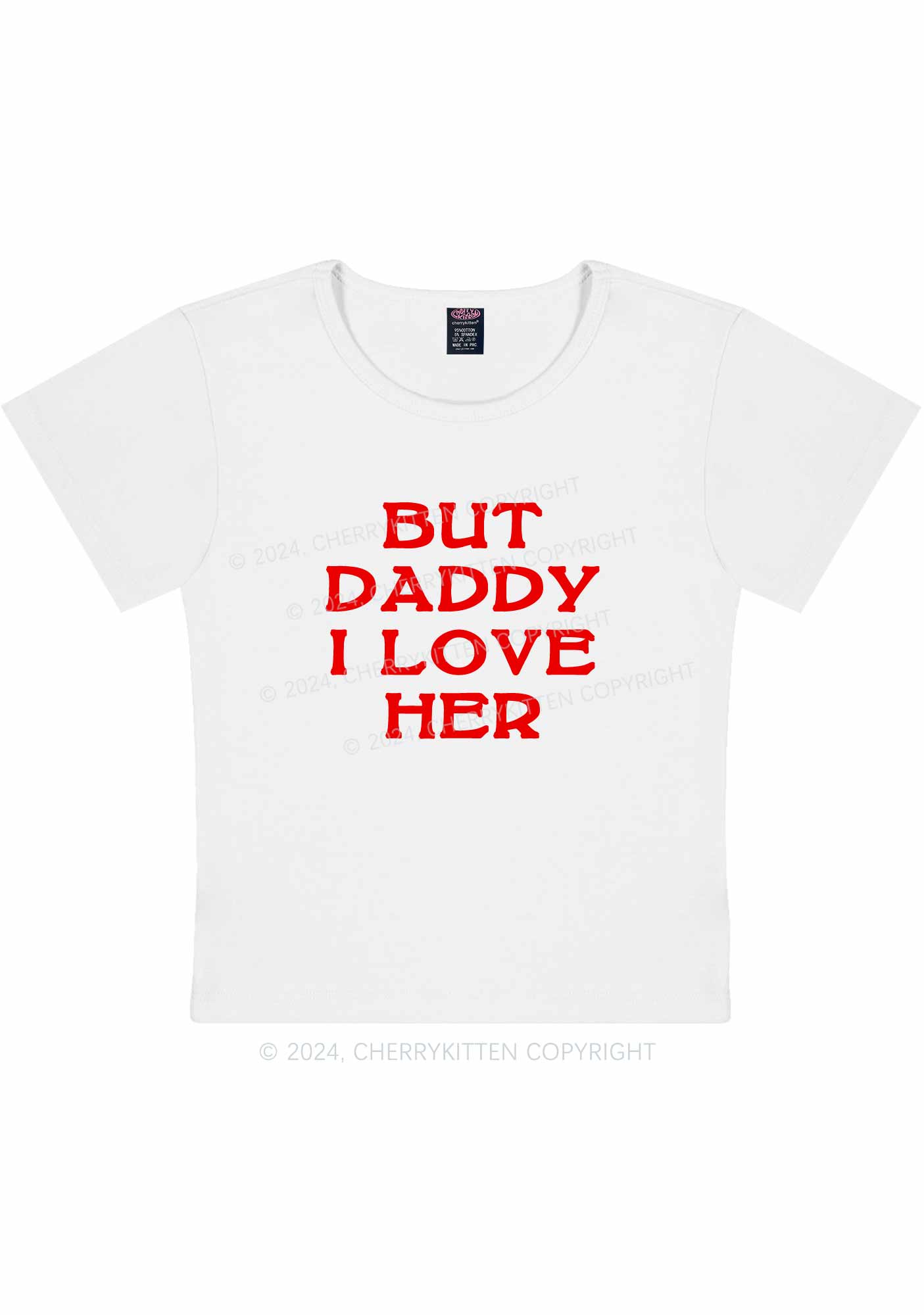 But Daddy I Love Her Y2K Baby Tee Cherrykitten