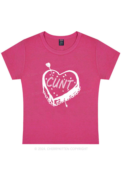 Cxxt Cake Y2K Valentine's Day Baby Tee Cherrykitten