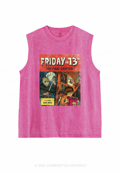 Halloween Friday Final Chapter Y2K Washed Tank Cherrykitten