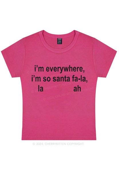 Christmas Im So Santa Y2K Baby Tee Cherrykitten