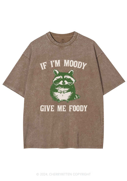 Im Moody Give Me Foody Y2K Washed Tee Cherrykitten