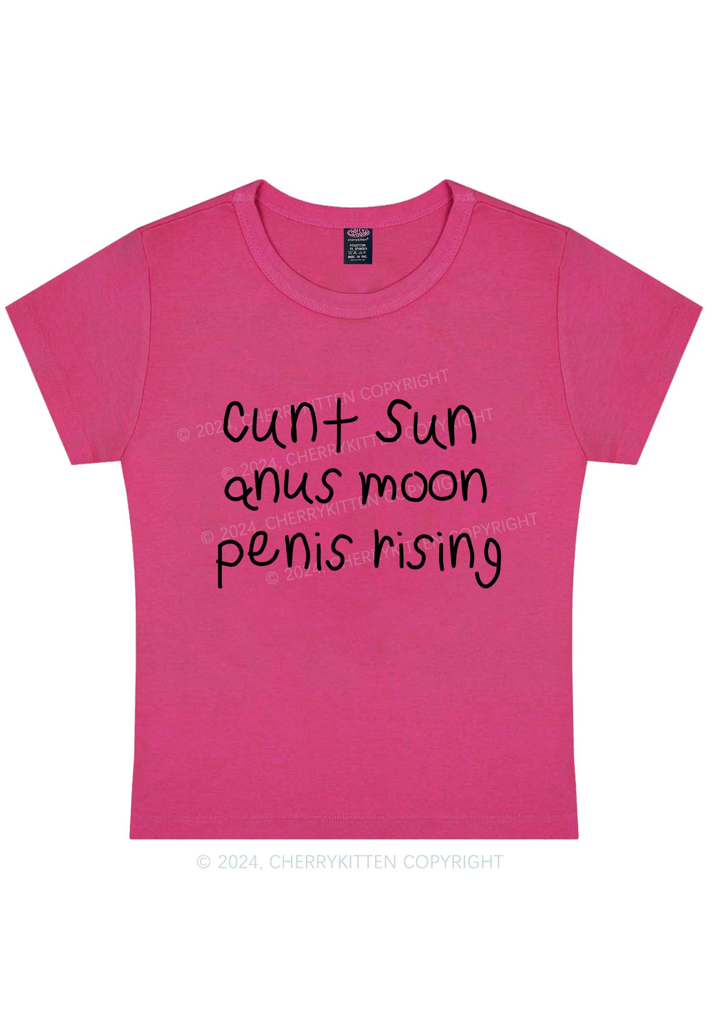 Curvy Count Sun Y2K Baby Tee Cherrykitten