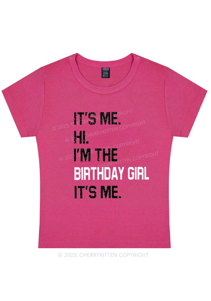 Curvy Birthday Girl Y2K Baby Tee Cherrykitten