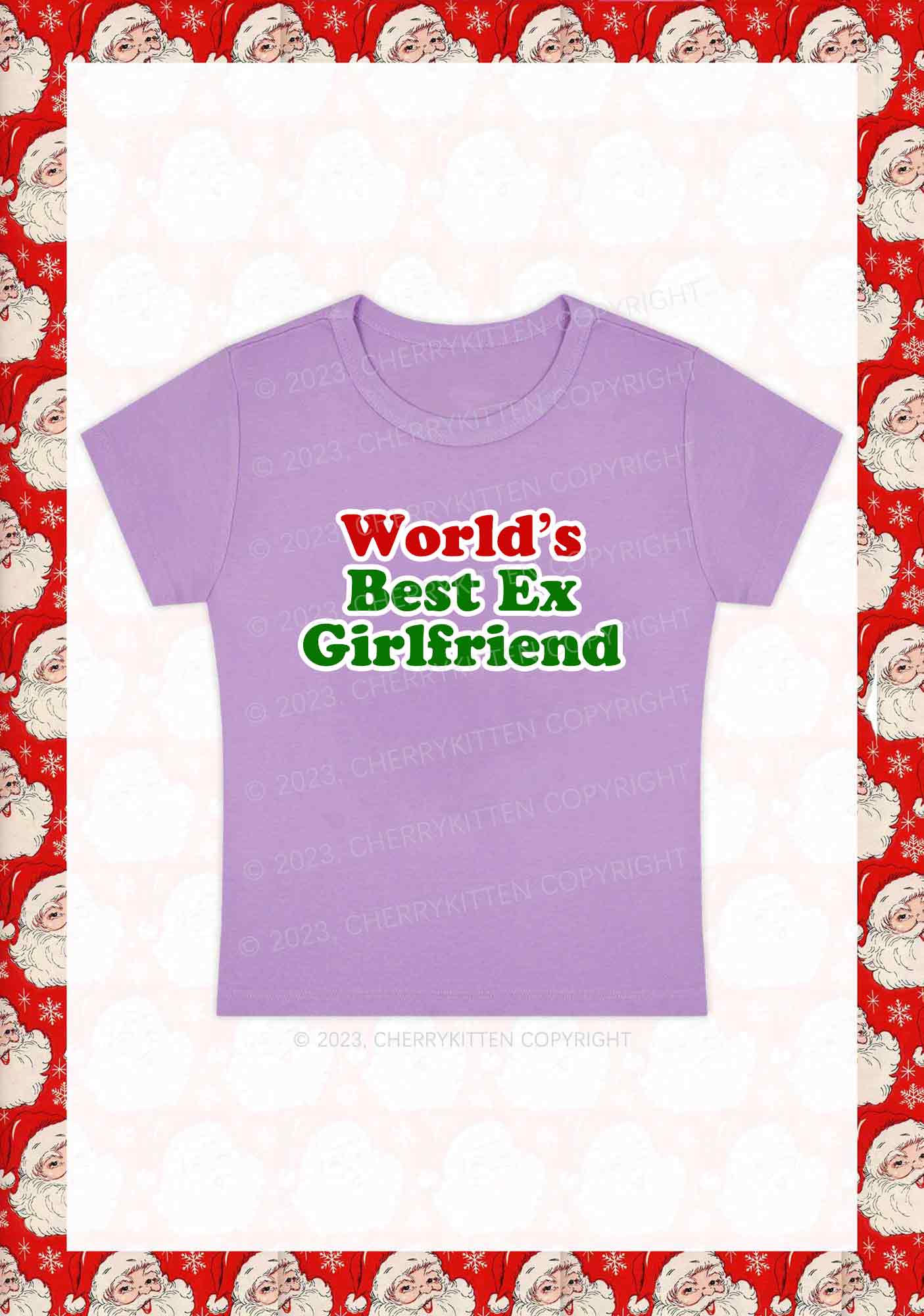 Best Ex Girlfriend Christmas Y2K Baby Tee Cherrykitten