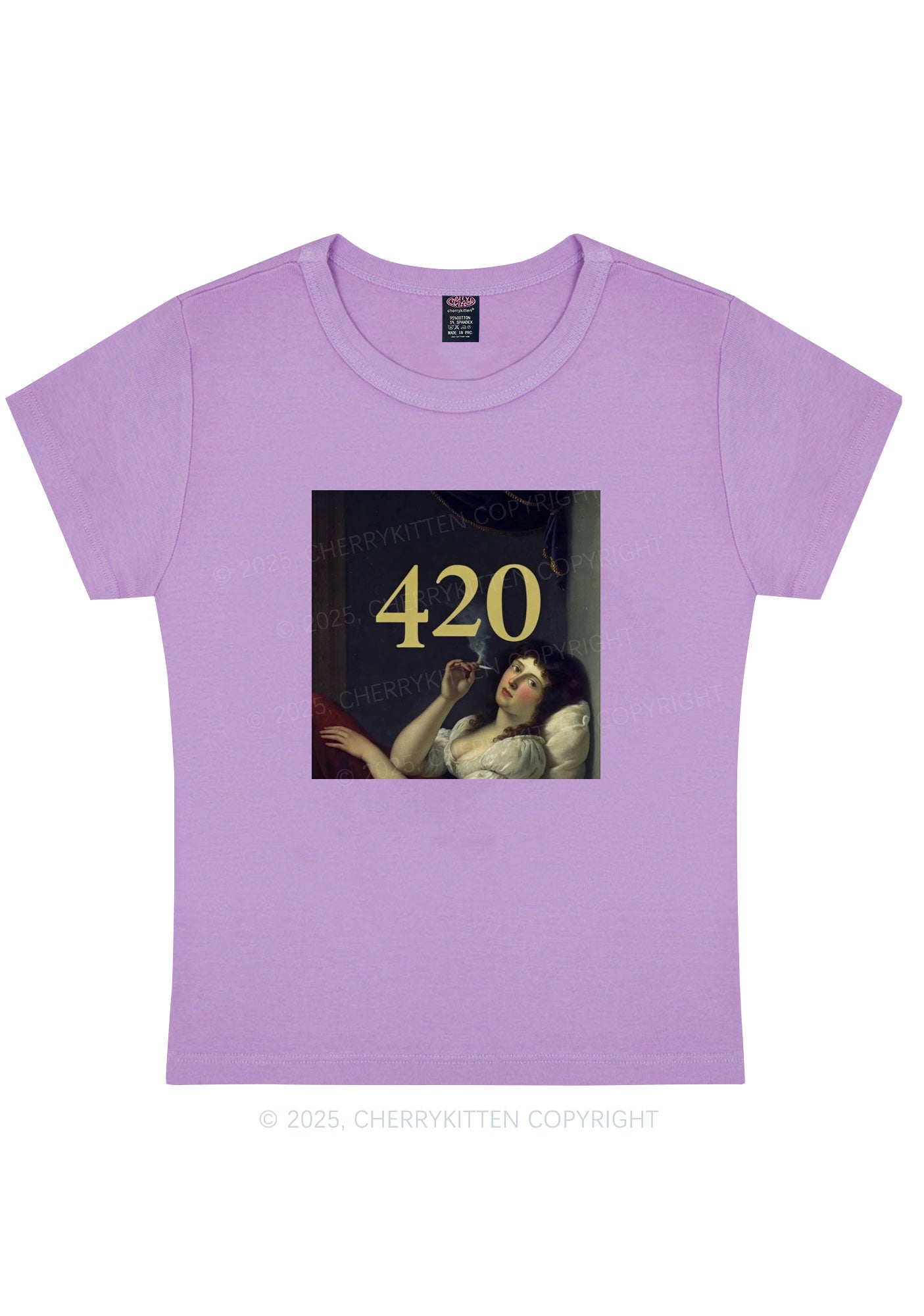 Four Twenty Y2K Baby Tee Cherrykitten