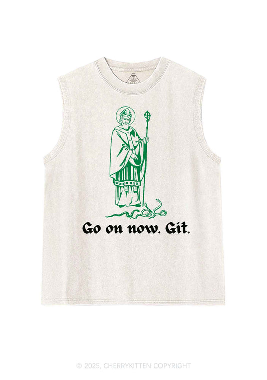 Go On Now Git St St Patricks Y2K Washed Tank Cherrykitten