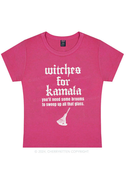 Halloween Witches for Kamala Y2K Baby Tee Cherrykitten