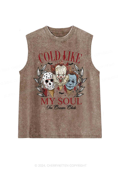 Halloween Cold Like My Soul Y2K Washed Tank Cherrykitten