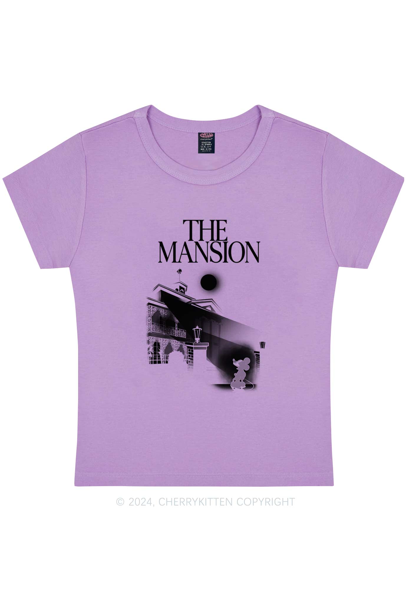 Halloween The Mansion Y2K Baby Tee Cherrykitten