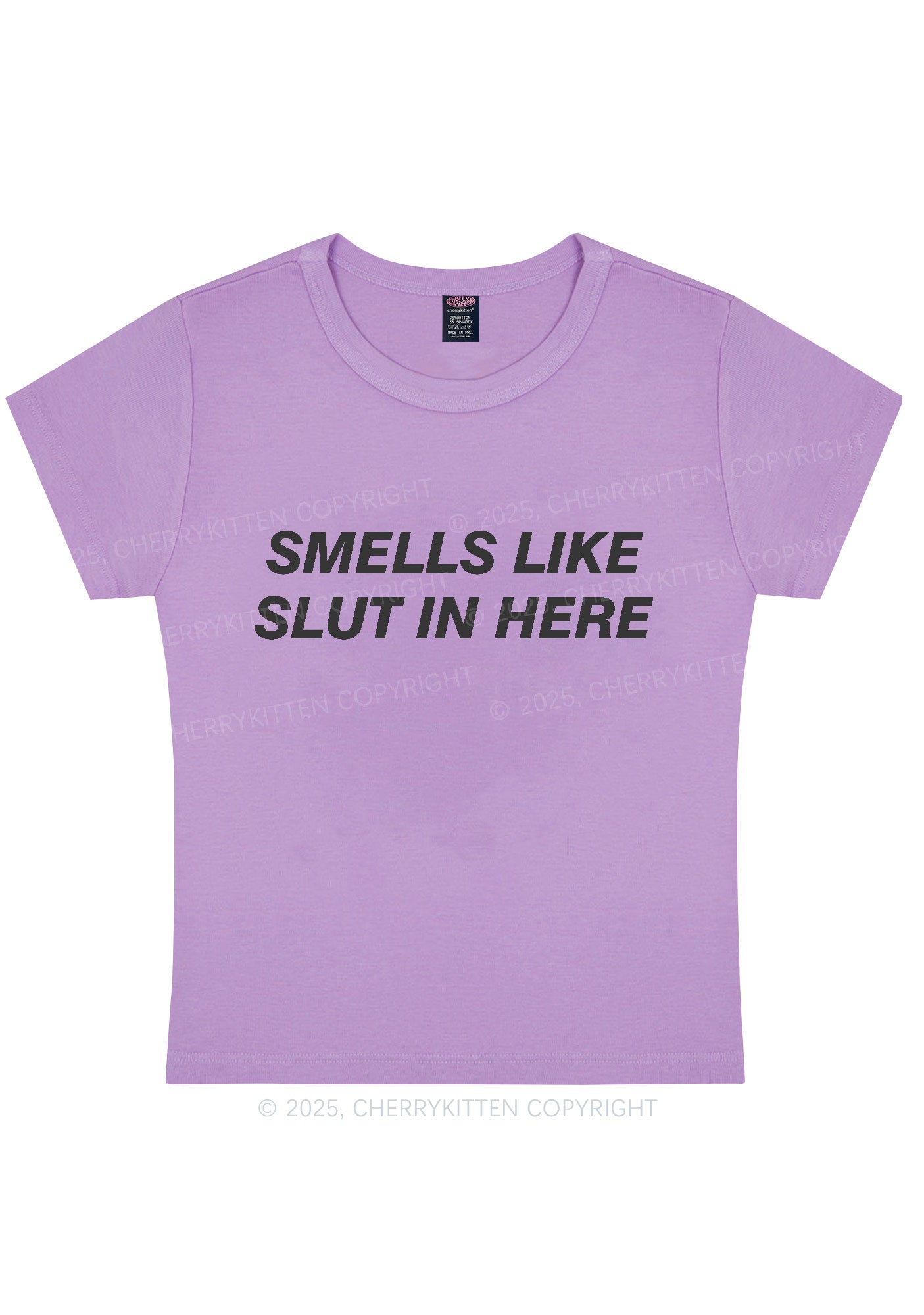 Smells Like Slxt Y2K Baby Tee Cherrykitten