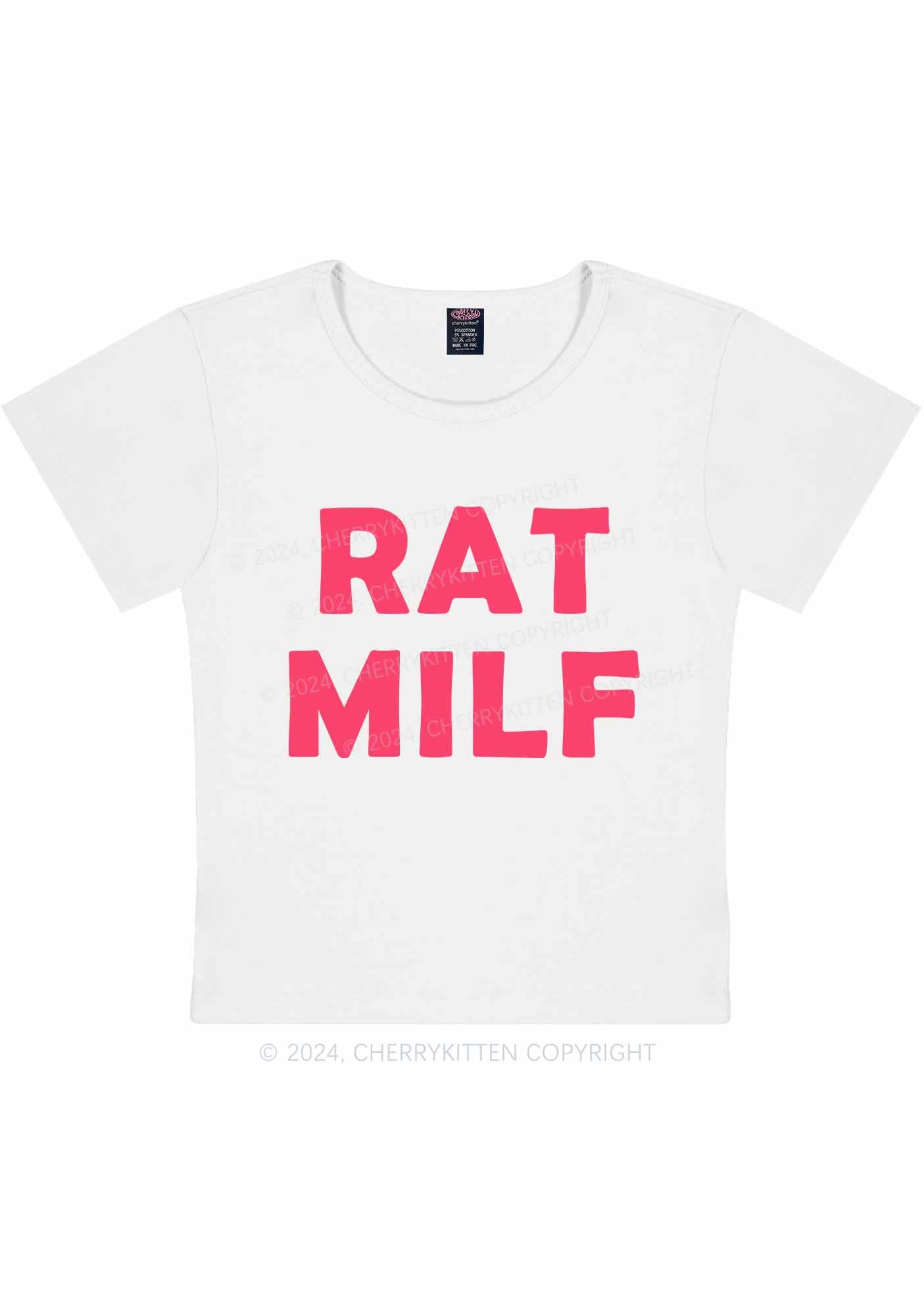 Curvy Rat Mxxf Y2K Baby Tee Cherrykitten