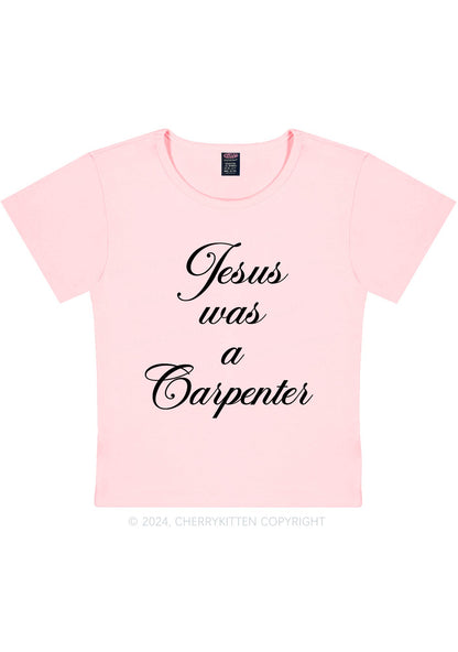 Jesus Was A Carpenter Y2K Baby Tee Cherrykitten