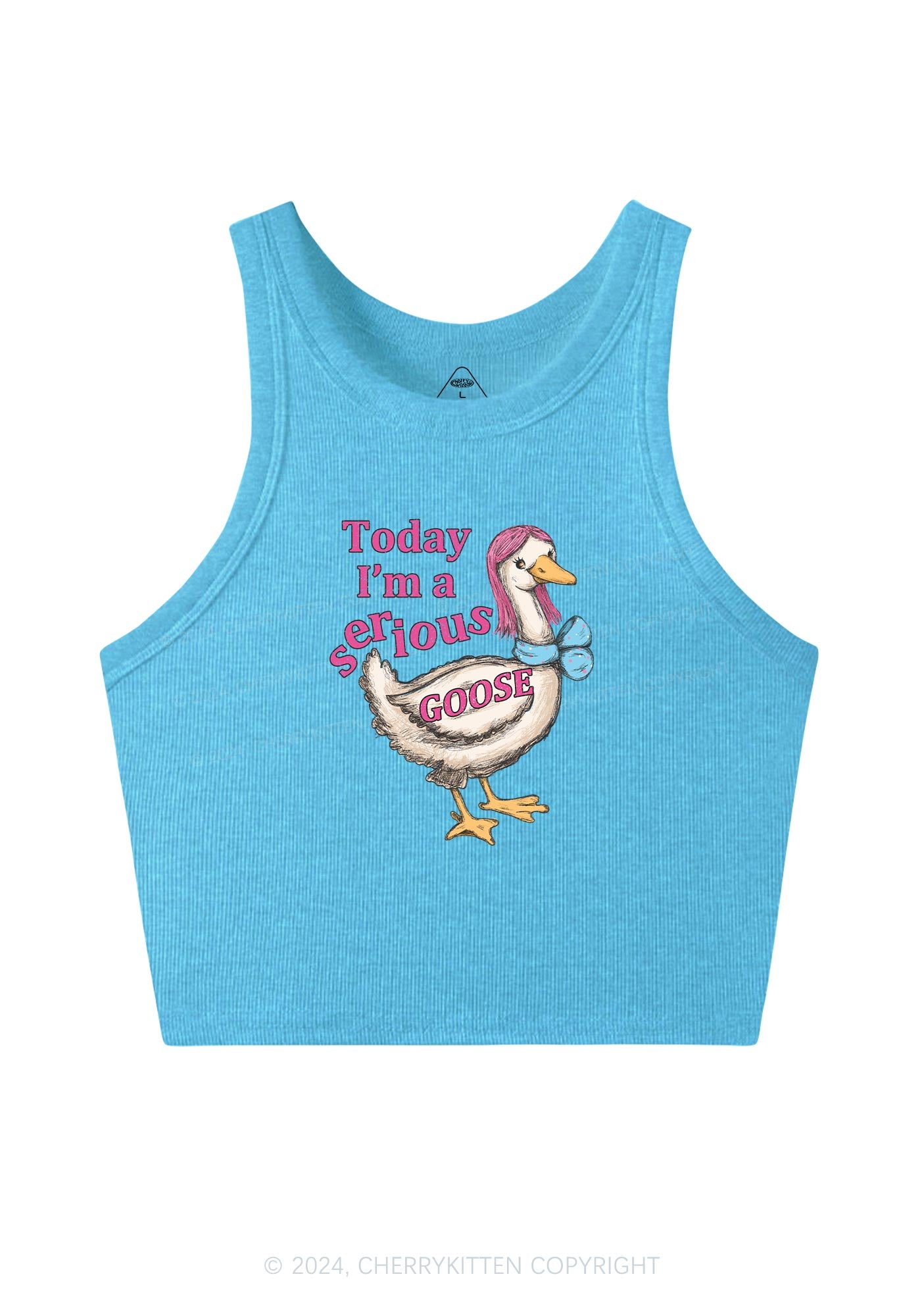 Serious Goose Y2K Crop Tank Top Cherrykitten