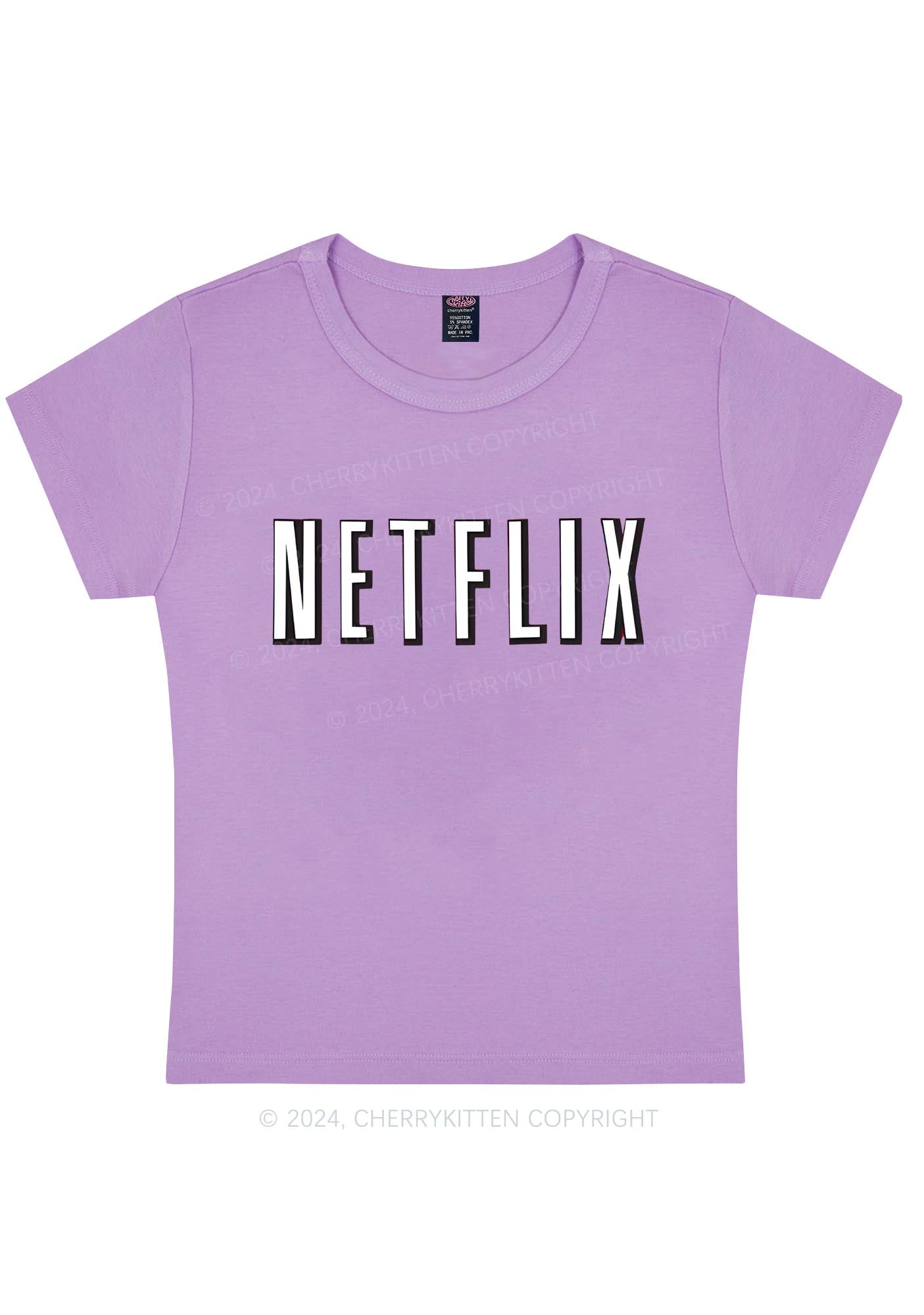 Netflix Y2K Valentine's Day Baby Tee Cherrykitten