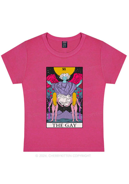 The Gay Witch Y2K Baby Tee Cherrykitten