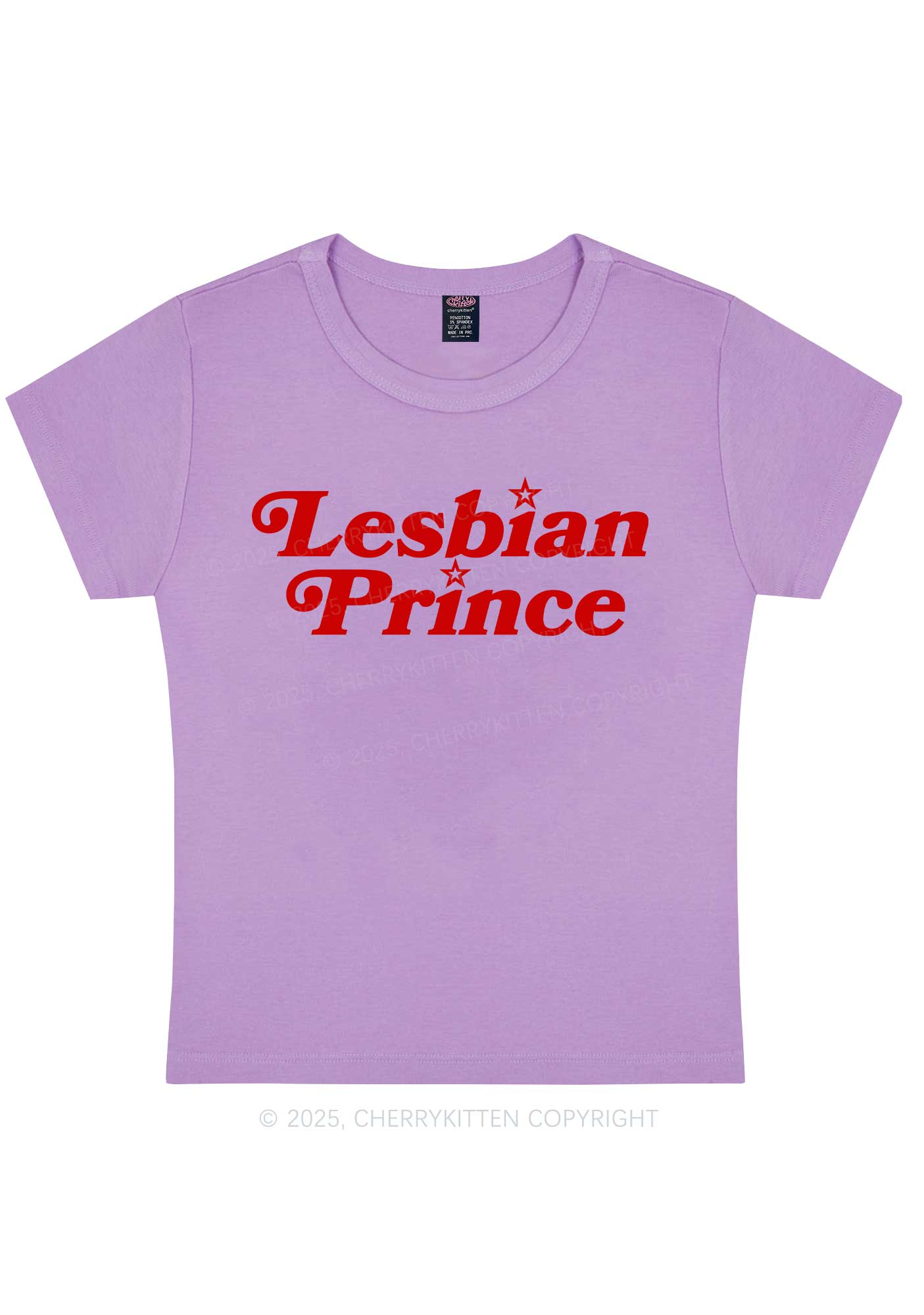 Lesbian Prince Y2K Baby Tee Cherrykitten