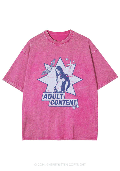 Adult Content Y2K Washed Tee Cherrykitten