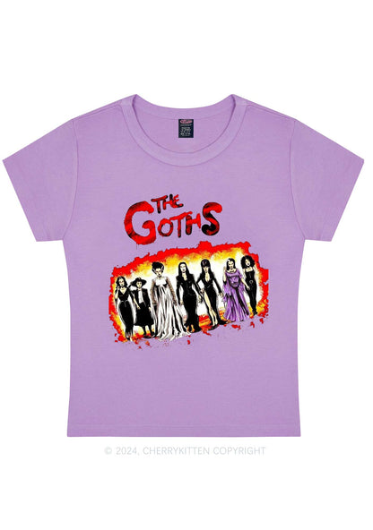 Halloween The Goths Y2K Baby Tee Cherrykitten