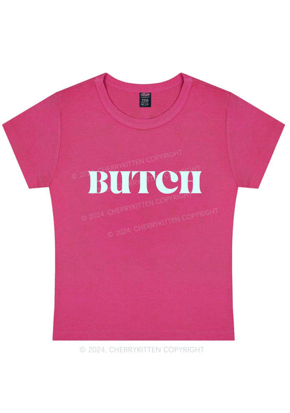 Curvy Butch Y2K Baby Tee Cherrykitten