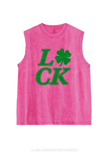 I Love CK St Patricks Y2K Washed Tank Cherrykitten