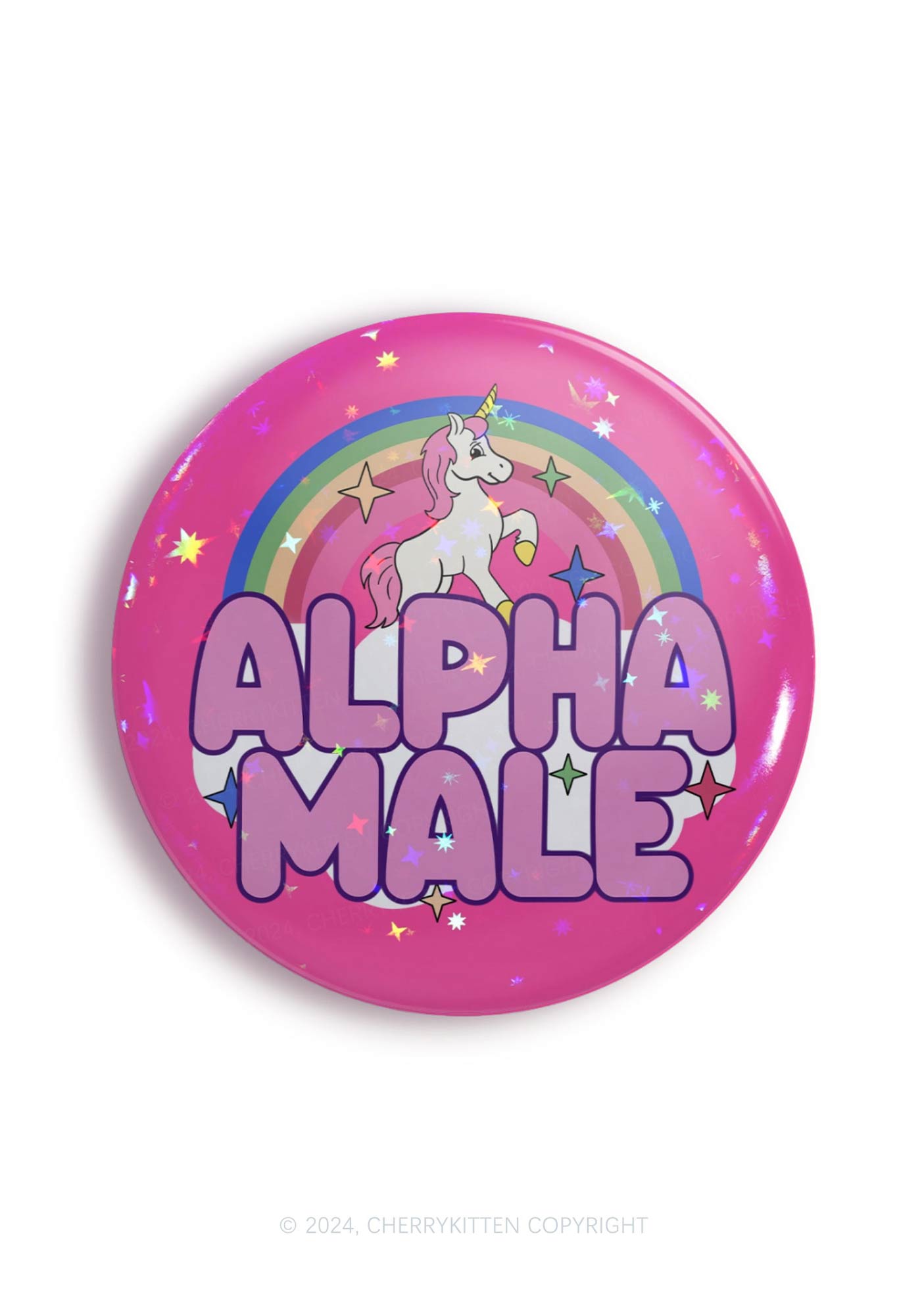 Rainbow Unicorn Alpha Male 1Pc Y2K Pin Badge Cherrykitten