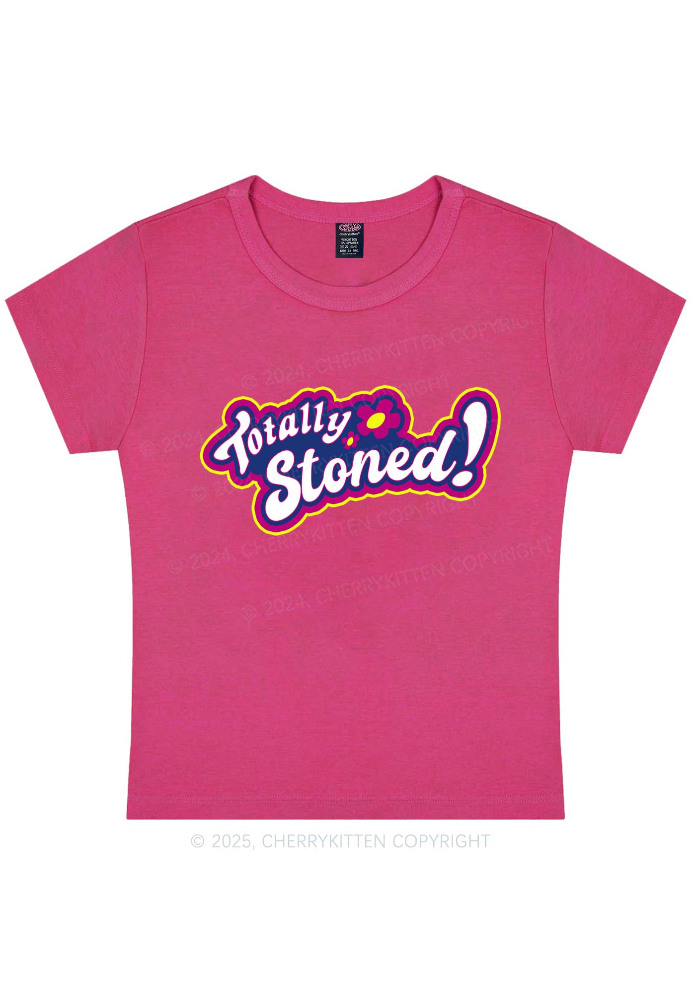 Totally Stoned Y2K Baby Tee Cherrykitten