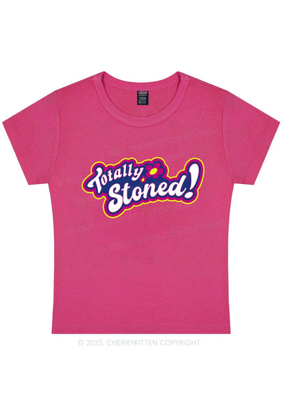 Totally Stoned Y2K Baby Tee Cherrykitten