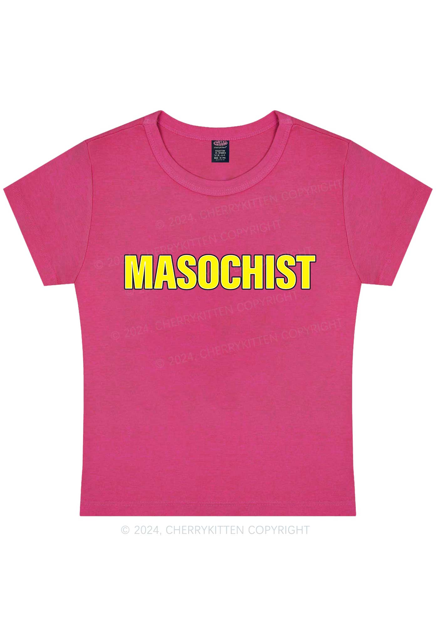 Masochist Y2K Baby Tee Cherrykitten