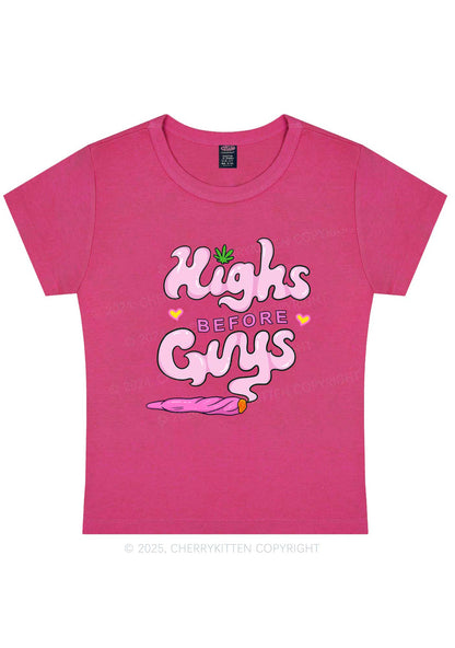 Highs Before Guys Y2K Baby Tee Cherrykitten