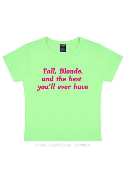 Best Tall Blonde Y2K Baby Tee Cherrykitten