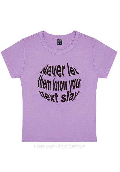 Curvy Your Next Slay Y2K Baby Tee Cherrykitten