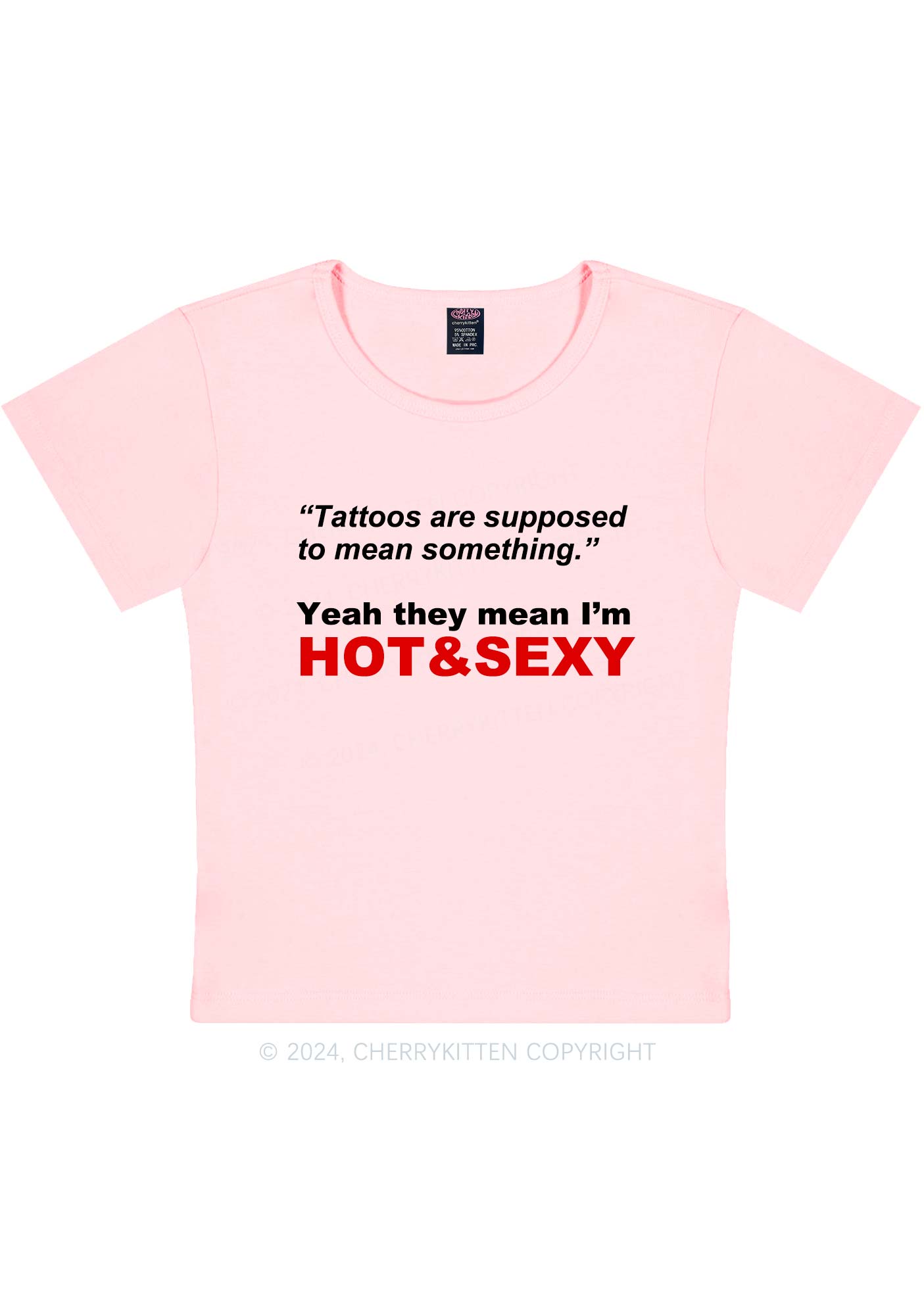 Hot And Sx Y2K Baby Tee Cherrykitten