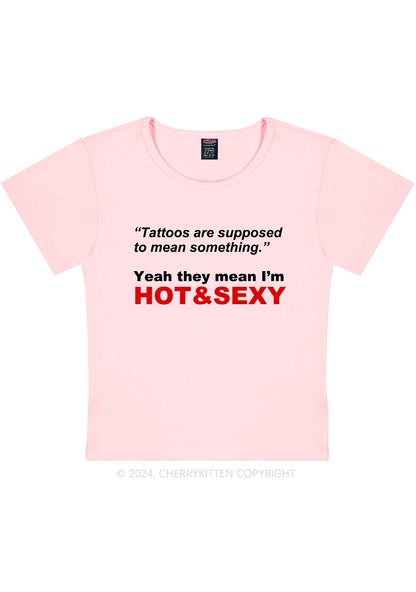 Hot And Sx Y2K Baby Tee Cherrykitten