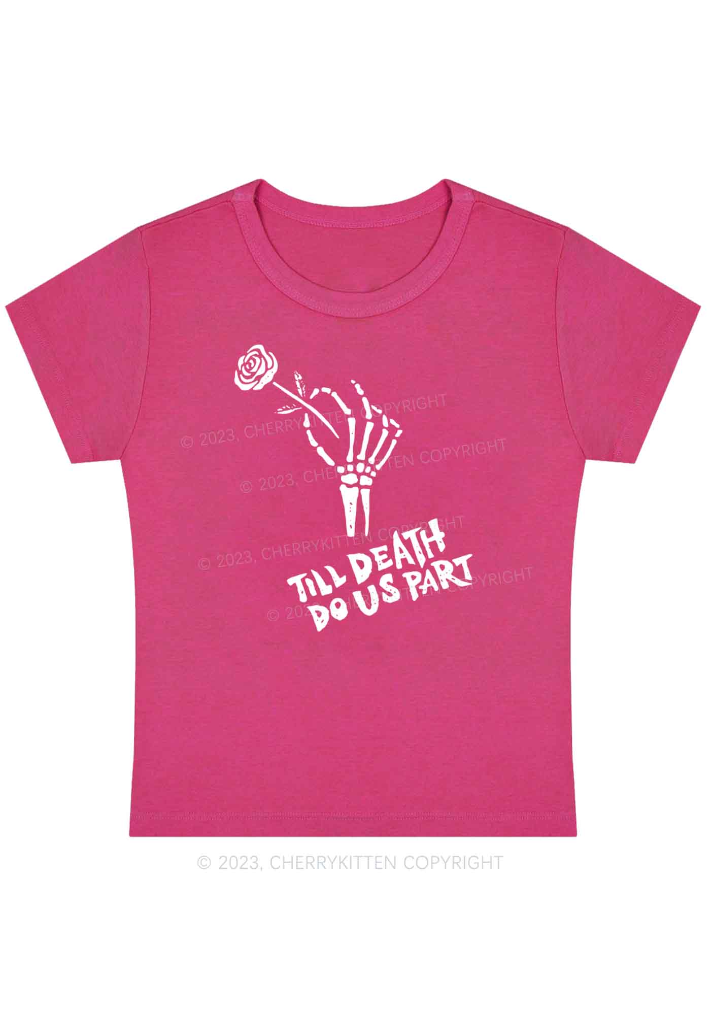 Till Death Do Us Part Halloween Baby Tee Cherrykitten