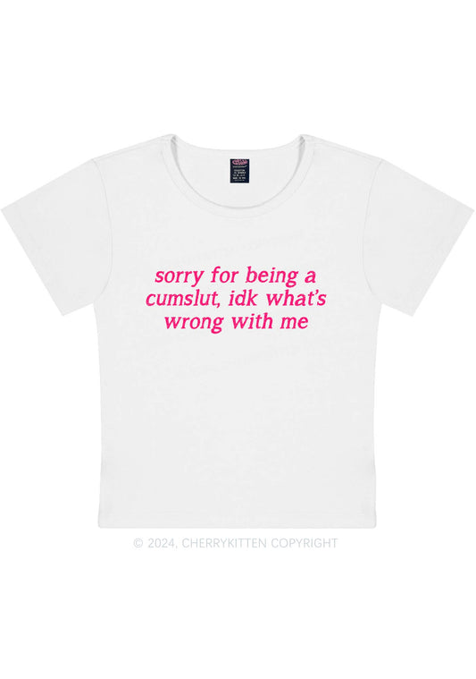 Sorry For Being Cxmslxt Y2K Baby Tee Cherrykitten