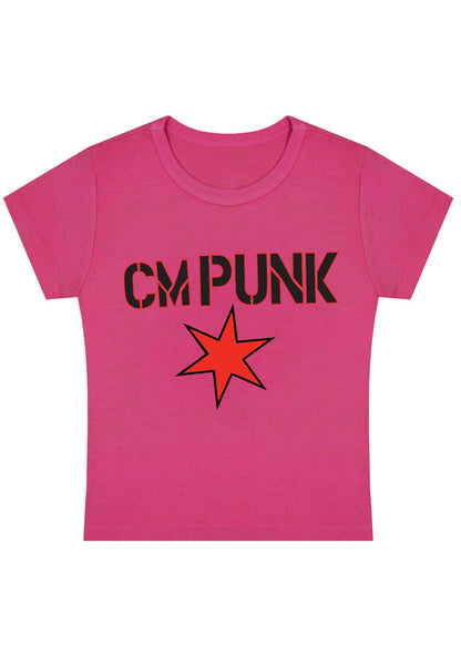 Curvy CM Punk Star Baby Tee