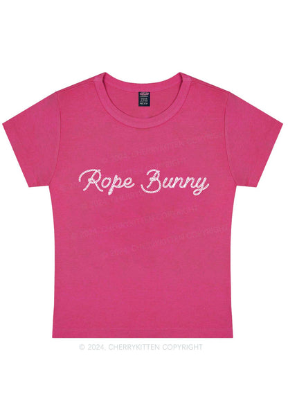 Rope Bunny Y2K Baby Tee Cherrykitten