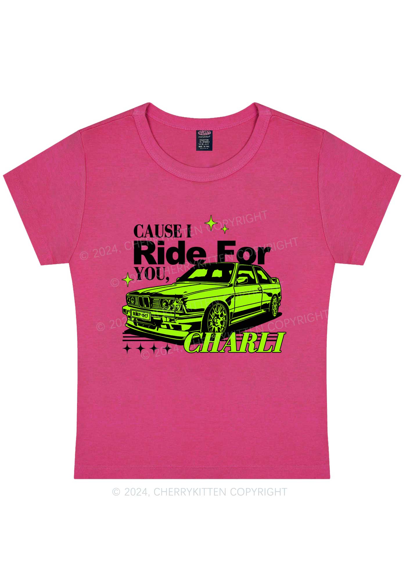 Ride For CX Y2K Baby Tee Cherrykitten