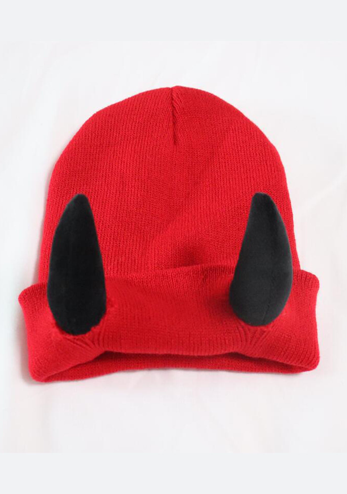 Little Devil Y2K Knitted Hat Cherrykitten