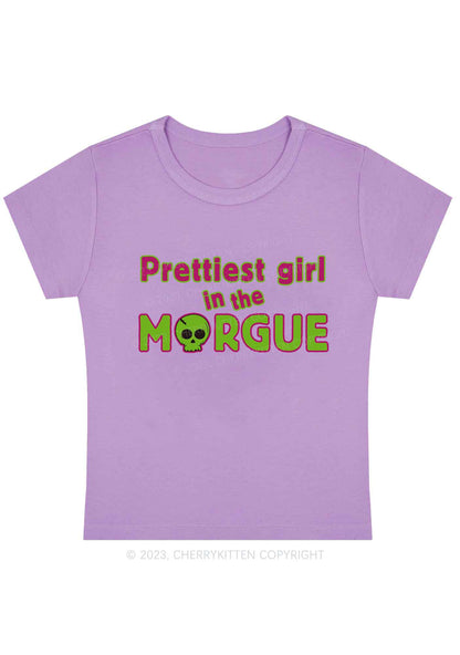 Prettiest Girl In The Morgue Y2K Baby Tee Cherrykitten