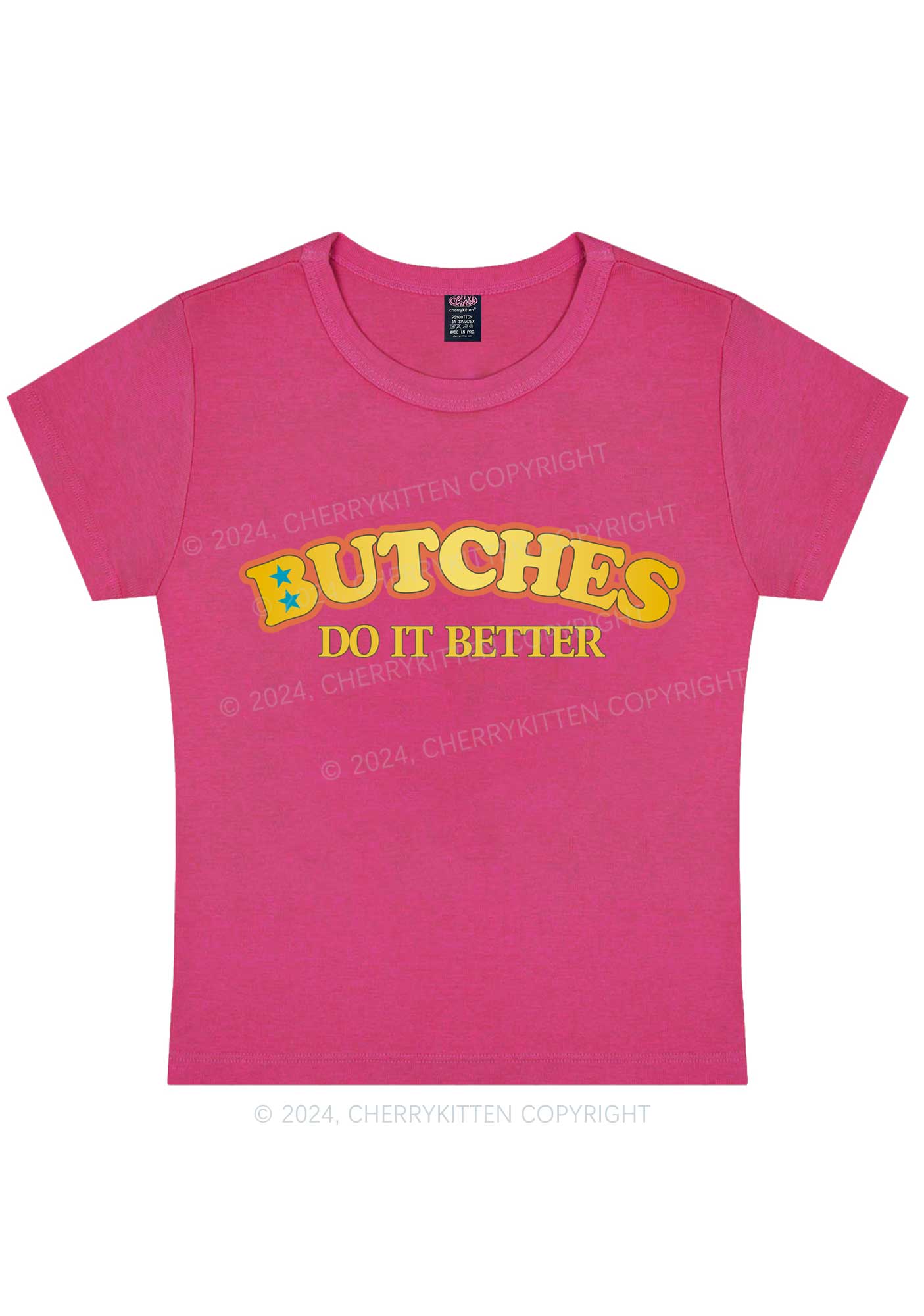 Bxxches Do It Better Y2K Baby Tee Cherrykitten