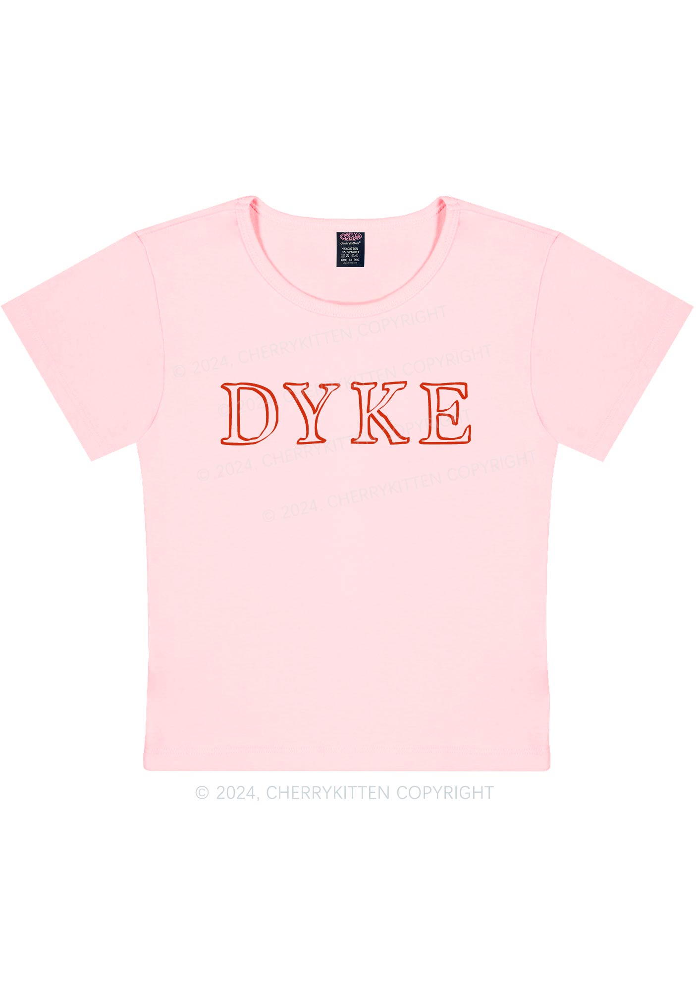 DYKE Y2K Baby Tee Cherrykitten