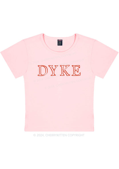 DYKE Y2K Baby Tee Cherrykitten