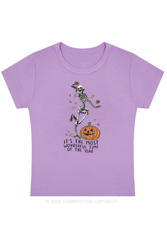 Wonderful Time Halloween Baby Tee Cherrykitten